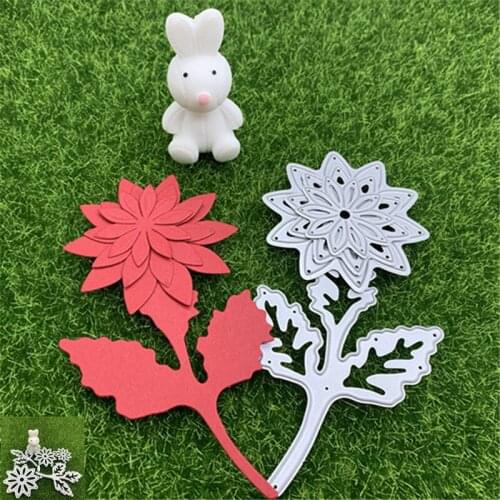 Beautiful flower Green leaf set Metal Cutting dies Scrapbooking Paper Craft Handmade Card Album Punch Art Cutter Die