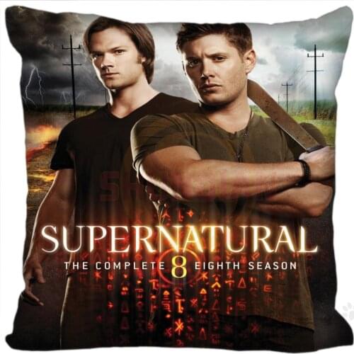 Custom Supernatural Square Pillowcase Custom Zippered Bedroom Home Pillow Cover Case 35X35cm 40x40cm drop shipping