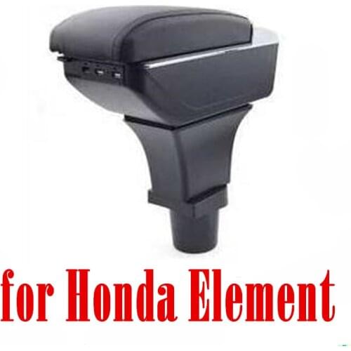For Honda Element armrest box leather arm rest car styling center console storage accessories decoration 2003 automobile