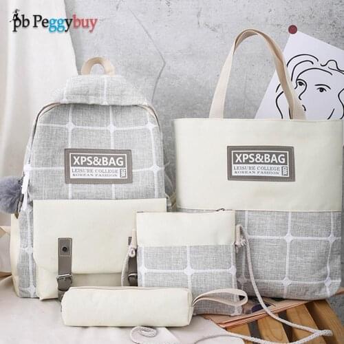 Hit Color School Bags for Teenager Girls Large School Backpack Outdoor Travel Bag Female School Bag Supplies