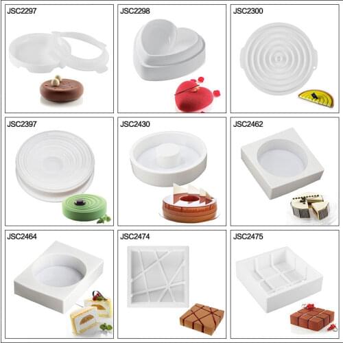 Silicone Cake tools Mold For Cake Decorating Tool Mousse Dessert Silicone Mold Baking Mould Cake Decorating Tool 3D Baking Pan