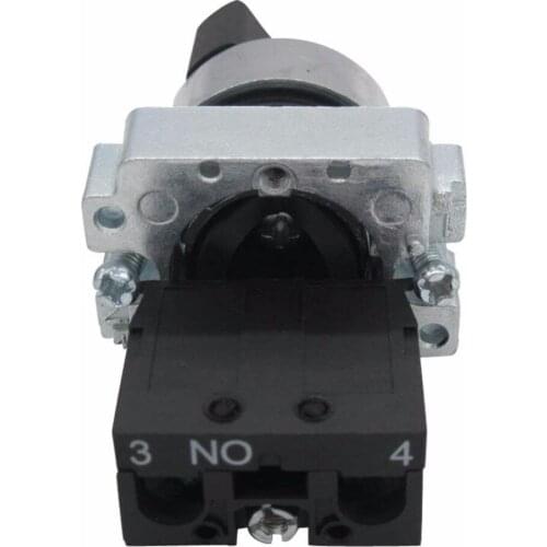 TWTADE/1Pcs 22mm SPST 1 No Two 2 - Positions Maintained Latching Rotary Select Selector Switch 440V 10A BX2-10X