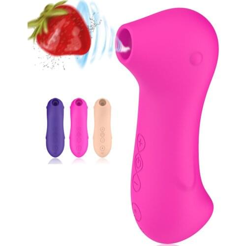 Powerful Clit Sucker Vibrator Tongue Vibrating Nipple Sucking Blowjob Clitoris Stimulator Etotic Sex Toys for Women Masturbator