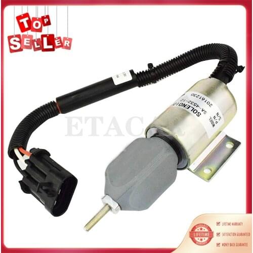1pc Fuel Solenoid Stop solenoid 59009134 SA-4532-12 Fits For Ingersoll-Rand DD-130 Compactor B5.9-C