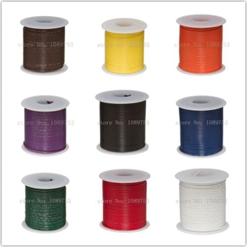 30 Meters UL1007 Electronic Wire 22awg 1.6mm PVC Stranded Wire Electronic Cable UL Certification #22