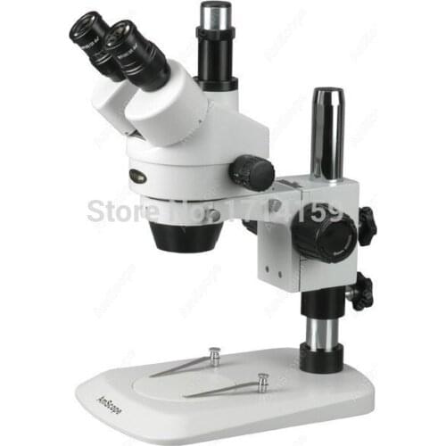 AmScope Supplies 3.5X-45X Trinocular Industrial Inspection Zoom Stereo Microscope