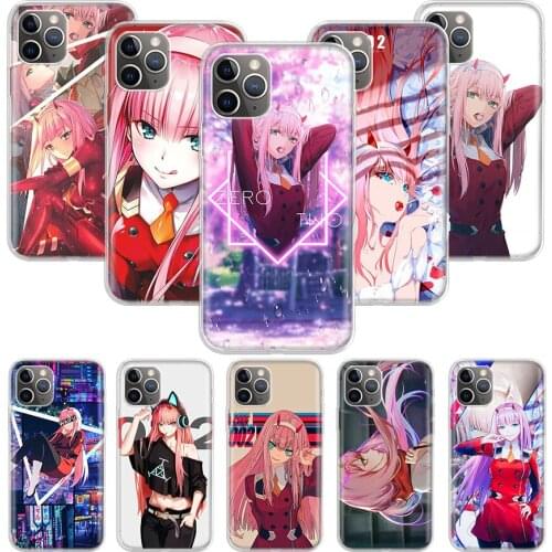 Darling In The Franxx ZERO TWO 002 Anime Case for Apple iphone 11 12 Mini Pro XS Max XR X 7 8 6 6S Plus 5 5S SE 10 Ten Gift Sili