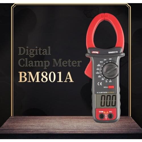 SZBJ BM801A/BM802A/BM803A Digital Clamp Meter Current Multimeter AC 1000A Temperature Frequency NCV Data Hold Auto Power Off