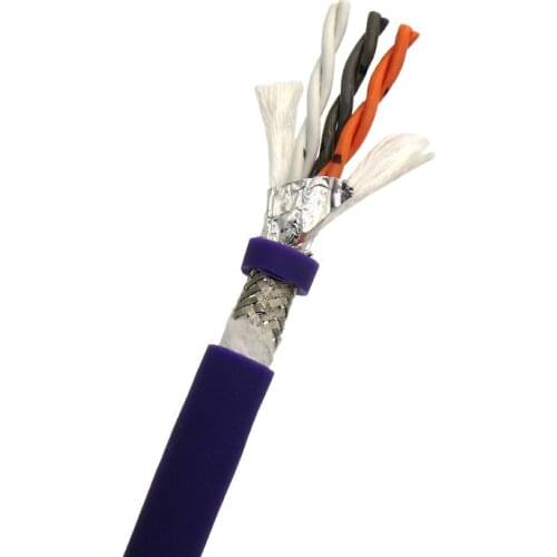 Twisted Pair Shielded Towline Wire 6 core 0.3mm² 22AWG with Ultra High Flexibility Drag Chain Cable