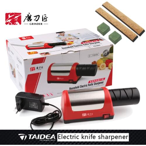 Taidea Two Stages (Diamond & Ceramic)kitchen Knife Sharpener Electric Knives Sharpening Machine Replacement Quick Grinding Knife