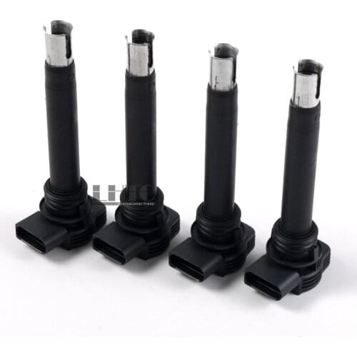 4x 0221604115 BO SCH Ignition Coil Spark Plug Original Genuine For V W Audi Skoda Seat 2.0L 2.0TSI Turbo 2.5L