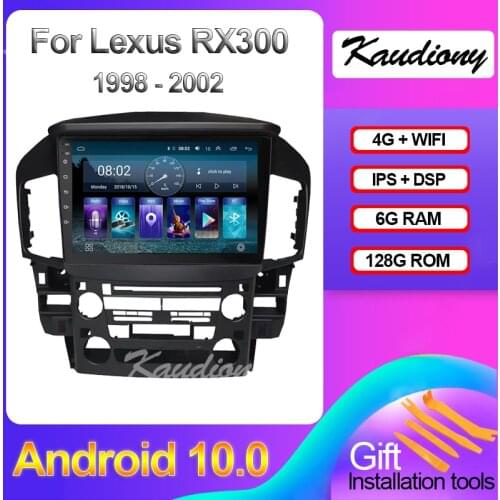 Kaudiony 9" Android 10.0 6+128GB For Lexus RX RX300 Car DVD Multimedia Player Auto Radio GPS Navigation 4G DSP Stereo 1998- 2002
