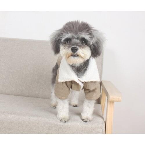 Fashion Pet Dog Jacket Coat Clothes Winter Warm Sweater Apparel for Small Medium Dogs Puppy French Bulldog Schnauzer Pug LYC07