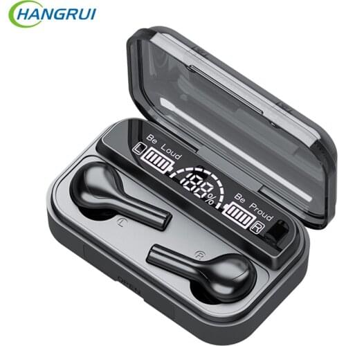 New TWS Bluetooth 5.0 Earphone Wireless Headphones 2000Mah Sports Waterproof Headsets Noise Cancel Earbuds With Microphone
