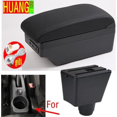 For Renault Logan Armrest box Interior special Retrofit parts Center Car Armrest box Center Storage box USB