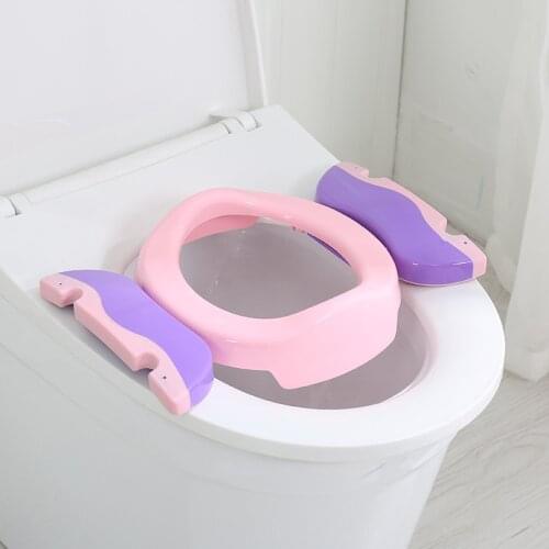 Portable Baby Outdoor Travel Pots Boy Girl Foldaway Toilet Basin Potty Car Travel Baby Folding Potty Kids Training Toilet Seat