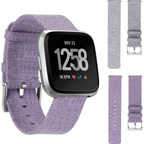 For Fitbit Versa 2 Watch Band Woven Fabric Replacement Strap Bracelet for Fitbit Versa Lite Fitness Smart Watch Quick Release