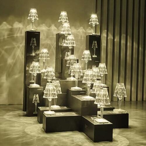 Italian Romantic Battery Desk Lamp USB Touch Sensor Bar Light Decor Restaurant Table Lamps Romantic Nightlight Fixture Bed Lamp