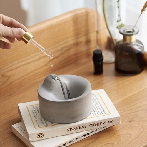 Cement Gypsum Essential oil Decoration Mold Creative Design Handmade DIY Simple Aromatherapy Silicone Molds
