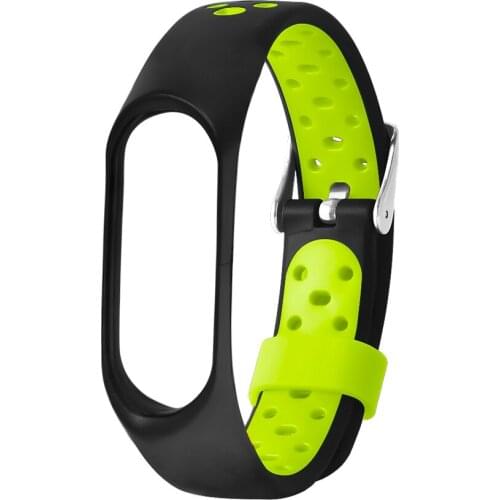Anti-lost Silicone Strap Bracelet for Xiaomi Mi Band 3 Band Replacement Double Color Smart Accessories for Xiaomi Band 3