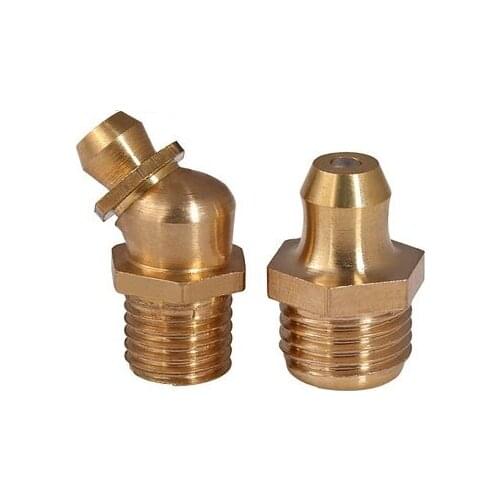 Butter mouth copper nozzle nozzle straight mouth 45 degree curved nozzle oil nozzle oil gun