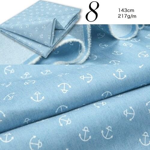 2017 New Pure Cotton Denim fabric,batik,cartoon,jacquard,burnout,brushed,sanded fabric for dress,blouse,child,craft by the yard