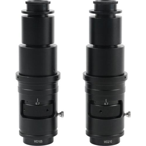 Zoom 320X 160X Adjustable Magnification Continuously Monocular Video 0.7X-5X C-Mount Lens For Digital HDMI USB Video Microscope