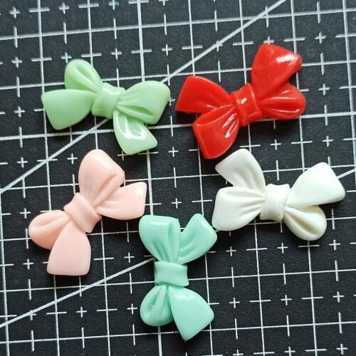 1pcs/lot new resin simulation lovely bowknot 26mm Scrapbook Embellishment DIY Phone Decoration