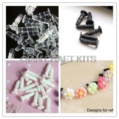 1000pcs Rubber anti dust plug for iphone ipad and other 3.5cm ear phone flatback for fix glue on mixed colors