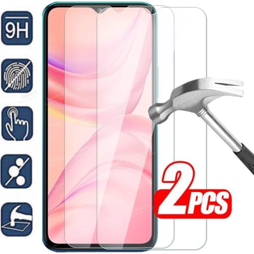 2PCS Protective Glass For Infinix Hot 10 Lite Glass Hot10 Play 8 Light 9 Pro Hot8 Hot9 10Lite 8Lite 9Pro Screen Protector Film