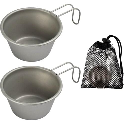 50ml Outdoor Camping Stainless Steel Cups With Handle Outdoor Cup Lightweight Portable Water Cup For Camping Barbecue