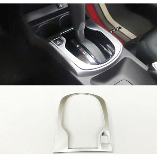 ABS Chrome For Honda City Sedan 2014 2015 2016 Accessories Car Gear Shift Knob Frame Panel Cover Trim Car Sticker Styling