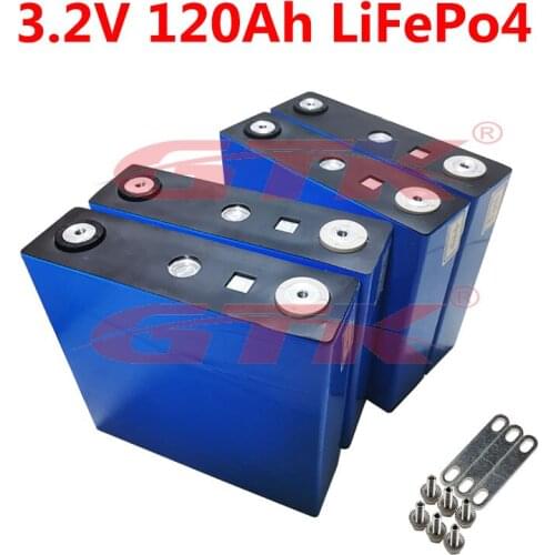 4pcs lifepo4 battery 3.2v 125Ah 120Ah cells 3C discharge for energy storage system EV motor home camper caravan