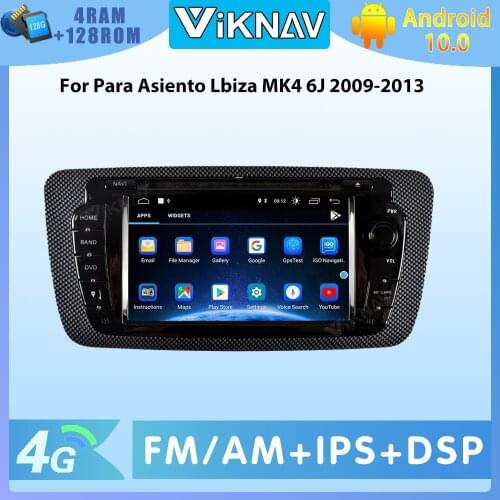 Android Car Radio For Seat Ibiza 6J 2009-2013 Multimedia Audio Inside DAD+ 16GB SD GPS VMCD DVD 3G SWC BT Wifi Navigation 2 Din