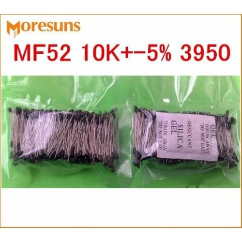 Fast Free Ship 500pcs/lot Good RT MF52 10K+-5% 3950 NTC thermistor