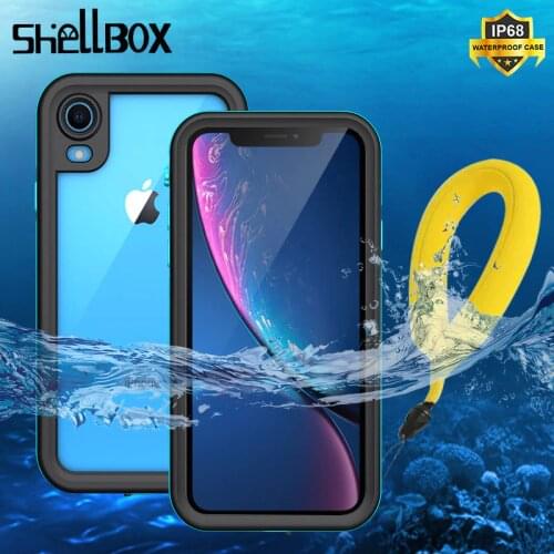 SHELLBOX IP68 Waterproof Case For iPhone 11 Pro Max X XS MAX Clear 360 Shockproof Cover Cases For iPhone XR 8 7 Plus Phone Case