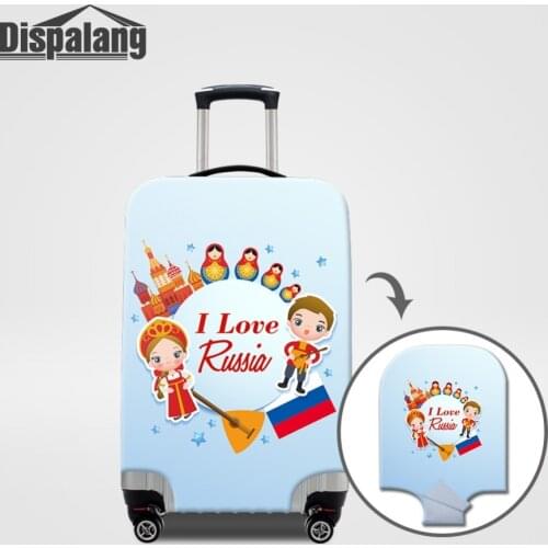 Dispalang Russia Doll Designer Luggage Cover For 18 20 22 24 26 28 32Inch Case For Suitcase Protective Covers Travel Accessories