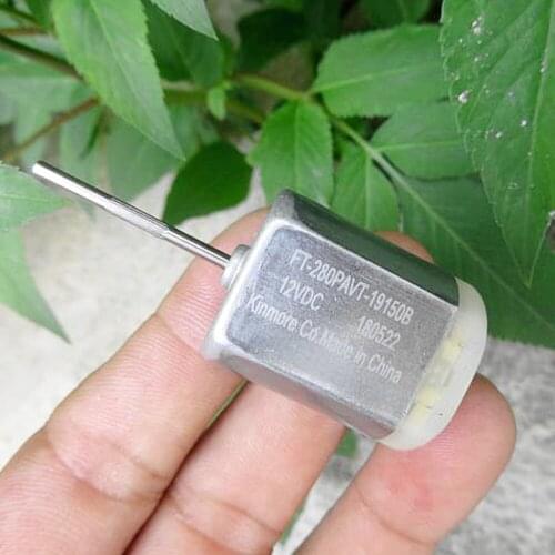 Mini 280 Electric Motor 18*24mm DC Motor DC 12V 11800RPM Strong Magnetic Carbon Brush Long Shaft Car Door Lock Mirror Accessorie