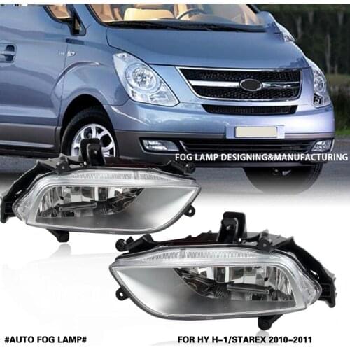 JanDeNing Car Fog Lights For Hyundai H-1 /Starex 2010 2011 Front Fog Lamp Light Replacement Assembly kit (one Pair)