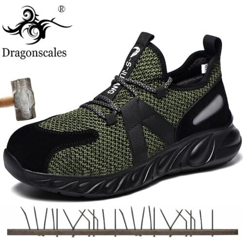 Summer Steel Toe Work Shoes Men Puncture Proof Indestructible Man Lightweight Industrial Sneakers Male Workplace Safety Boots
