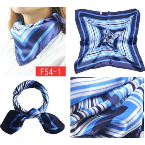 Fashion 50*50cm Imitated Silk Square Scarf Colorful Women Fashion Brand High Quality Satin Scarves Shawl 15 style-3