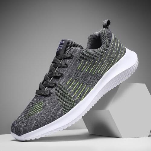 Mens Summer Walking Shoes Mesh Casual Shoes Lightweight Running Shoes Mens Flying Woven Breathable Comfortable Sports Shoes