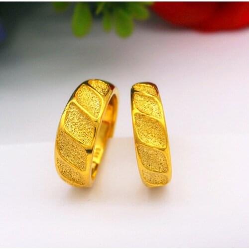 2021 New Unisex Frosted Cuff Ring 18K Gold Geometry Simple Fashion Couple Rings Mens Womens Jewelry