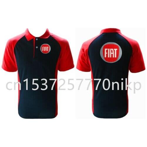 2021 New Fiat Mens Polo Shirt Anime Casual Short Sleeve Shirt High Quality Oversized T-shirt Hip Hop Harajuku Mens Clothing
