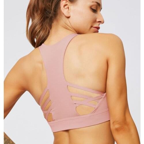 New Beautiful Back Sexy Yoga Bra Women Running Stereotype Quick-Drying Sports Bra Fitness Quakeproof Yoga Bra Vest Seamless Top