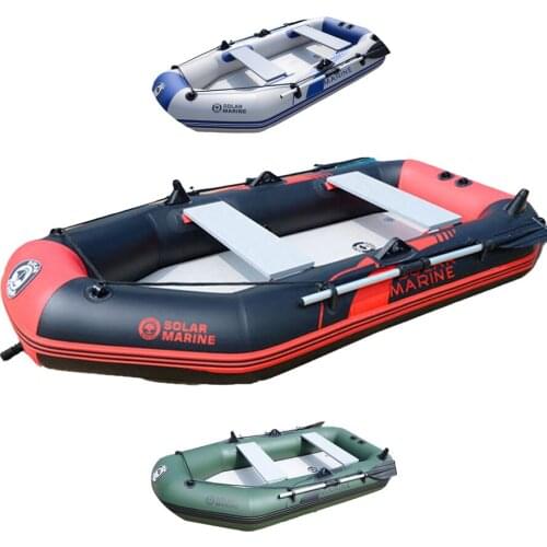 Wholesale 3 Person 230 CM Inflatable Fishing Boat Rowing Kayak Canoe Air Mat Bottom Outdoor Family Water Entertainment