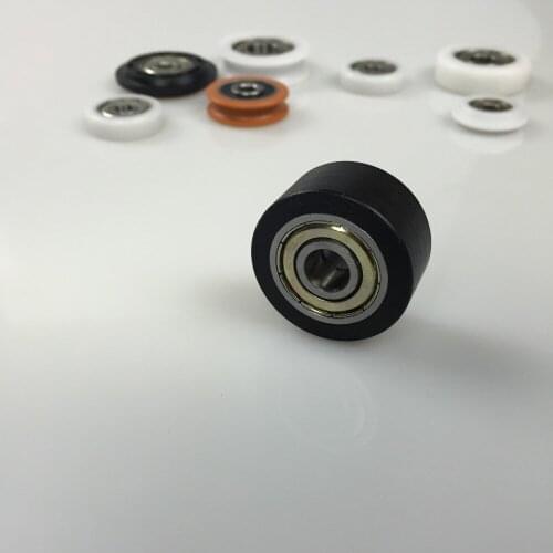 10 PCS 8x31.5x16 POM bearing plane pulley double bearing nylon plastic embedded elevator mechanical rolling wheel