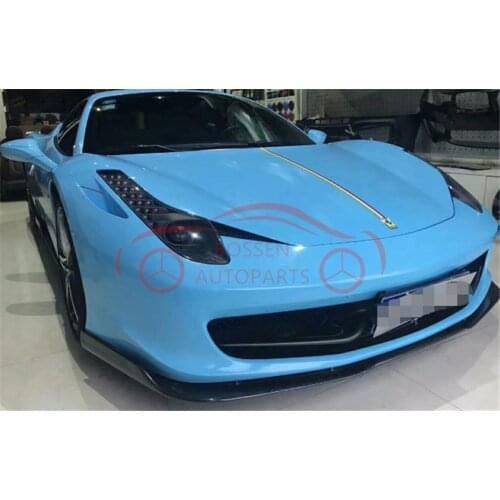 Suitable for Ferrari F458 carbon fiber front lip side skirt rear lip spoiler auto parts body kit