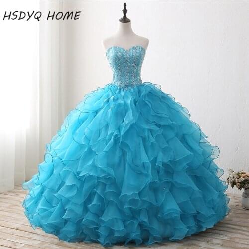Amazing Quinceanera Dresses Cheap 2017 Lace up back Vestidos De 15 Anos Ball Gown Birthday Dresses Real Photos Prom Gowns