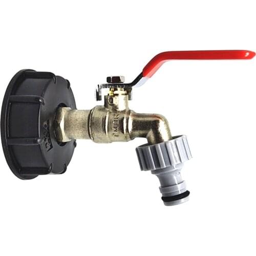 1/2 Inch 3/4 Inch IBC Ball Spout Water Tap Rain Container Water Reservoir Dispenser Single Lever Brass Faucet